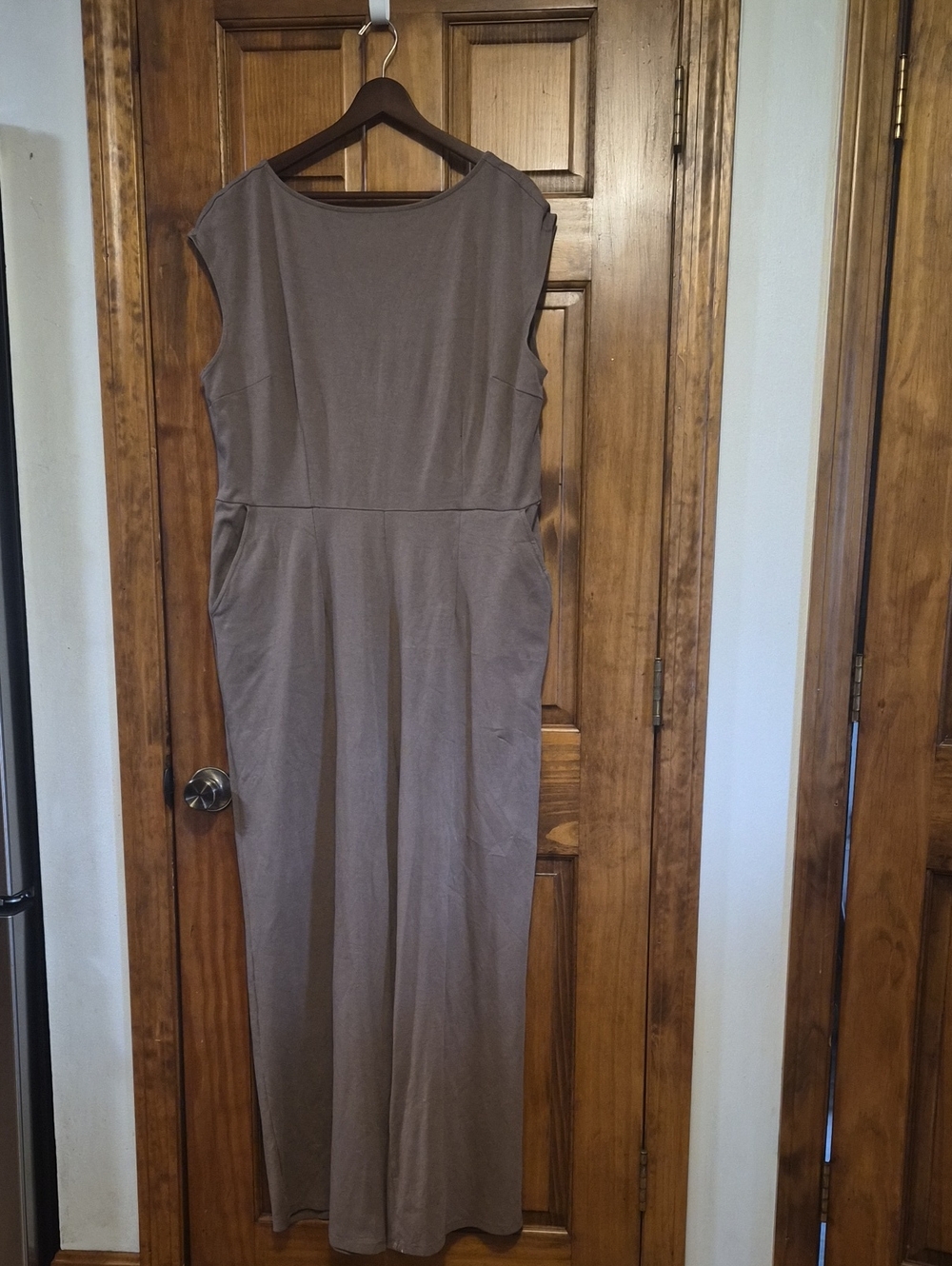 Old Navy Taupe Romper with Pockets